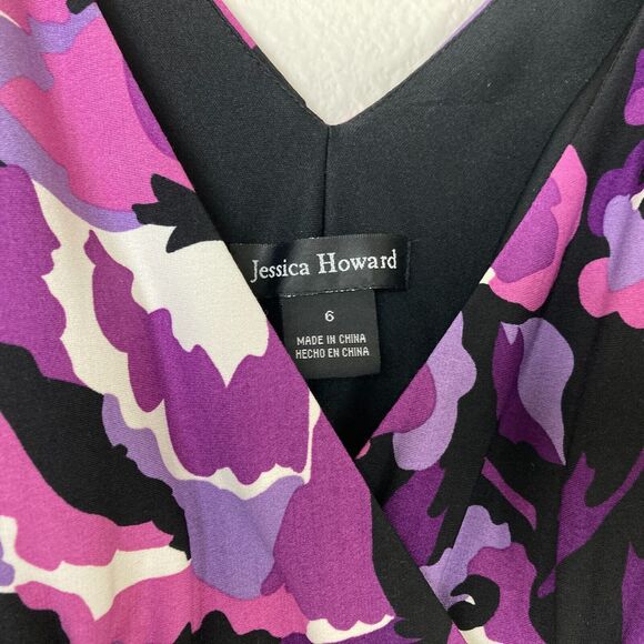 Vintage Jessica Howard Maxi Tank Dress Size 6 Stretch Empire Smocked Waist - Picture 3 of 6